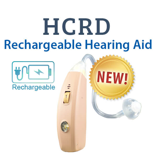 HCRD Rechargeable Digital Hearing Aid with Extended Warranty