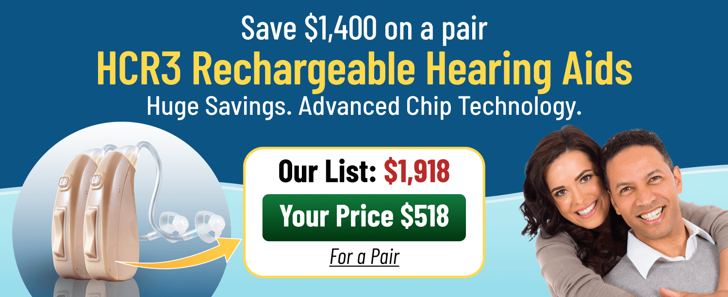 Rechargeable HCR3 Hearing Aid