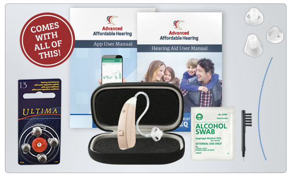 HCEQ Digital Hearing Aid - What's in the box