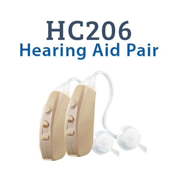 HC206 Digital Hearing Aid Pair