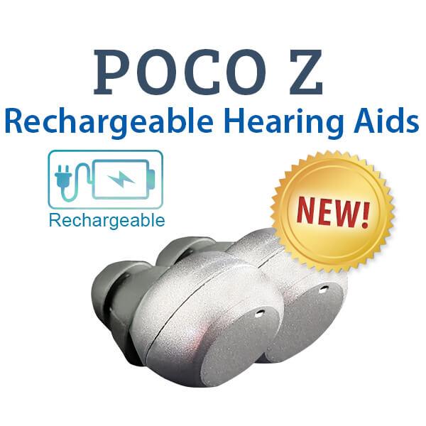 The new HearClear™ Poco Z™ hearing aids are great for following conversations in noisy environments.