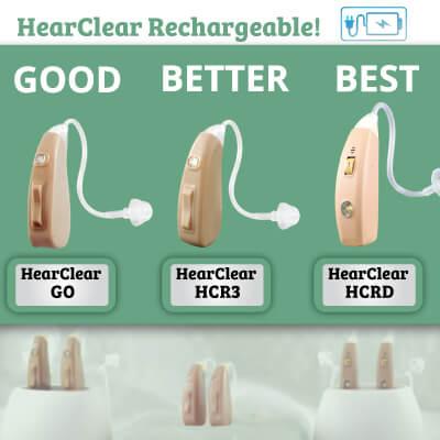 there are a variety of cheap, rechargeable hearing aids on the market