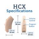 HCX Digital Hearing Aid Specifications 