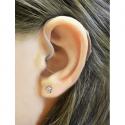 Refurbished HearClear HCZ3 Digital Hearing Aid on the ear
