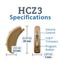 HCZ3 Digital Hearing Aid Specifications