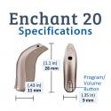 Sonic Innovations Enchant 20 Hearing Aid Specifications 